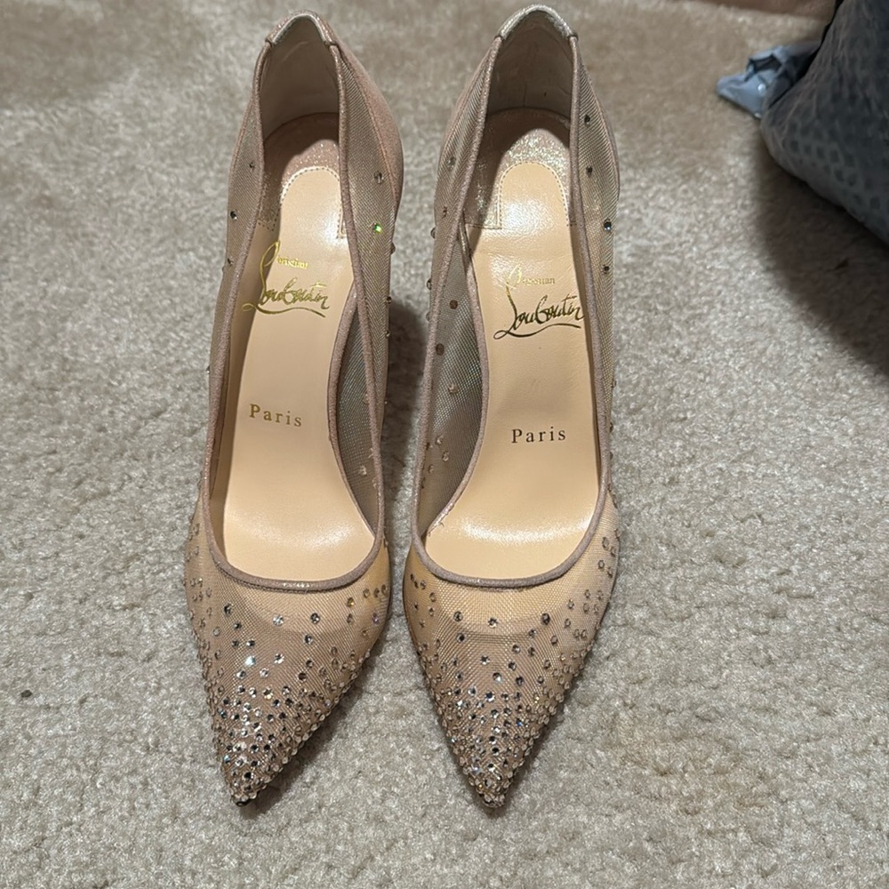 Christian LouboutinFollies Strass heels,38 1/2
No dust bag no box, no tip heels